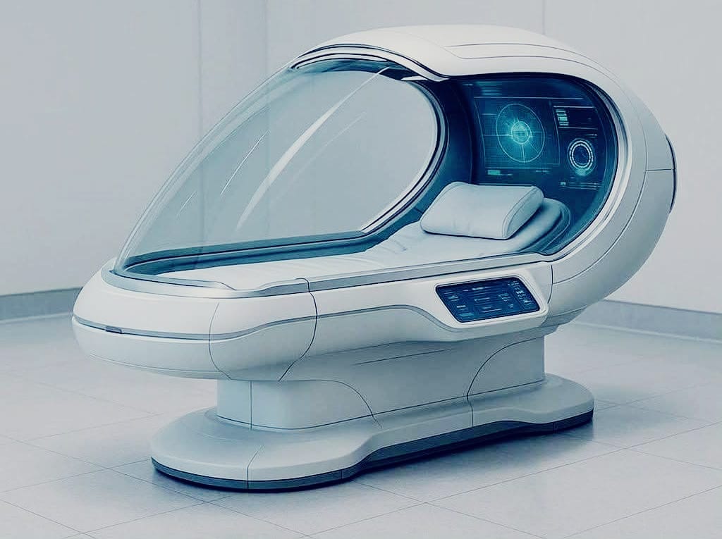 Capsula per seduta di biorisonanza non invasiva
